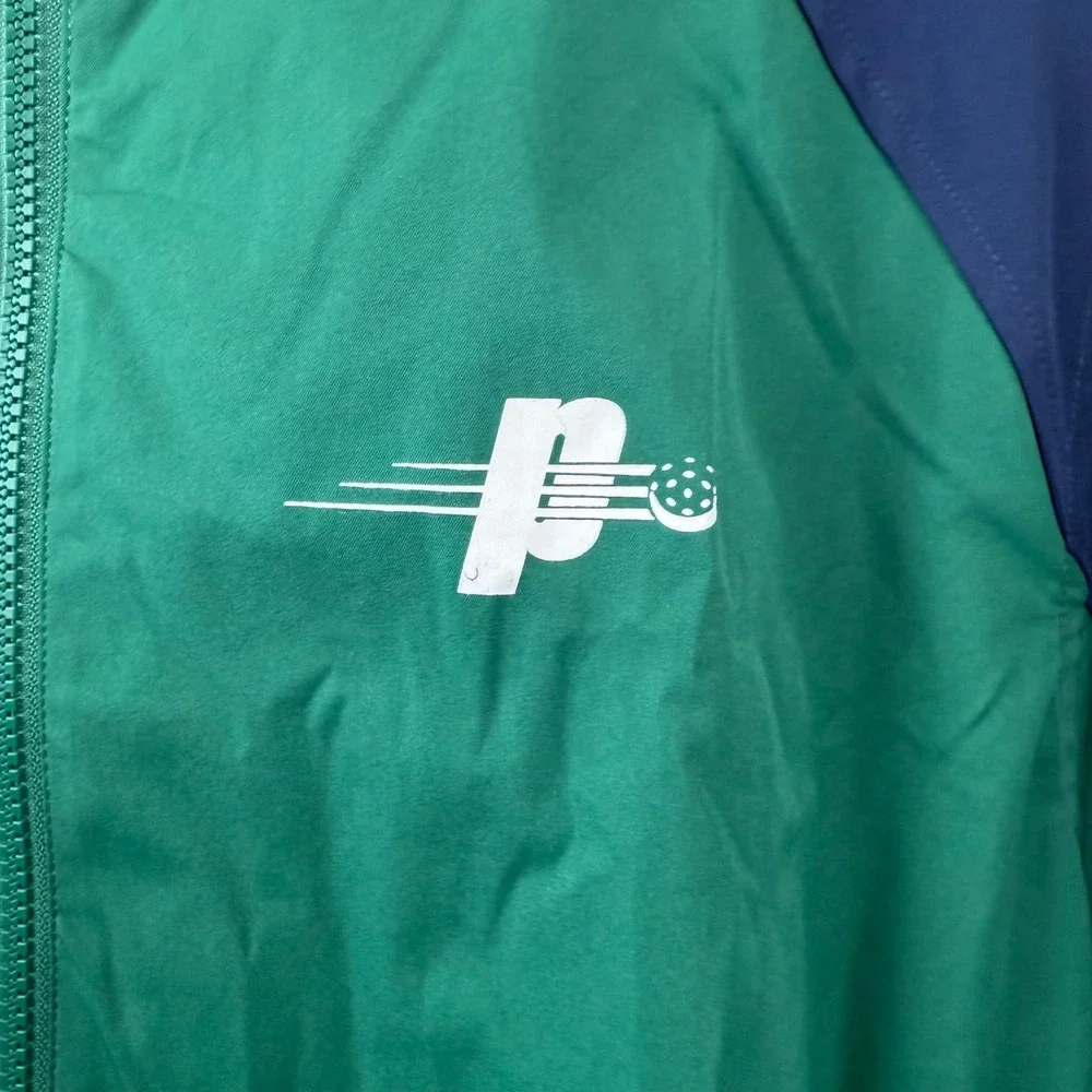 Prince Pickleball Windbreaker Jacket Men's M‎ Green Blue Colorblock Full Zip